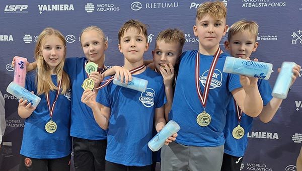 1. vieta Latvijas vispārizglītojošo skolu sacensībās peldēšanā